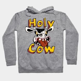 Holy Cow funny Cartoon illustration Hoodie